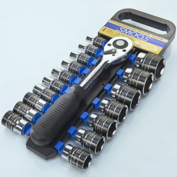Dopsleutelset 1/2" opname 18-delig