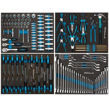 Gereedschapsset "Extended PRO" 153-delig - voor 4 lades