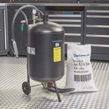 Mobiele straalketel 45 liter + soda straalkit