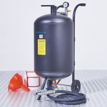 Mobiele straalketel 80 liter + aluminiumsilicaat