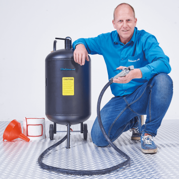 Mobiele straalketel - 80 liter + soda straalkit