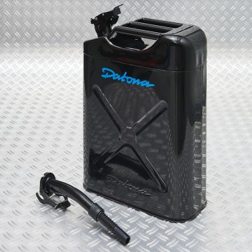 Stalen jerrycan 20 liter + Schenktuit