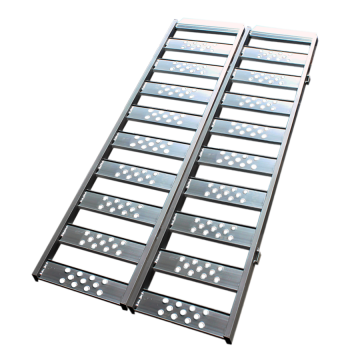 Aluminium oprijplaat inhaakbaar - 195 cm (2 stuks)