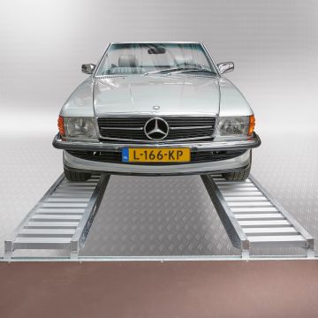 Aluminium oprijplaat auto - 350 cm - 4 ton (2 stuks)