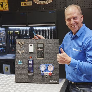 Schuimmat voor gereedschapswagen gelaagd met mesje - 3 stuks