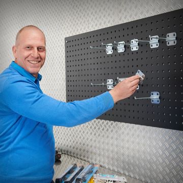 Basis set haken voor gereedschapsbord - 20 cm