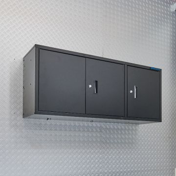Wandkast zwart 120 cm