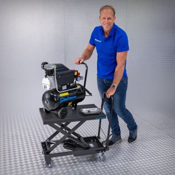 Verrijdbare hydraulische heftafel - zwart