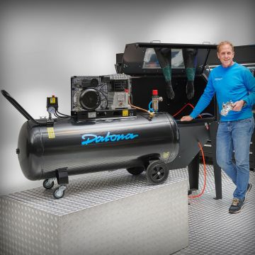 Straalset compleet - compressor (200L/230V) + 420 liter straalcabine en aansluitset