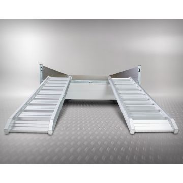 Aluminium oprijplaten auto - 180 cm (2 stuks)