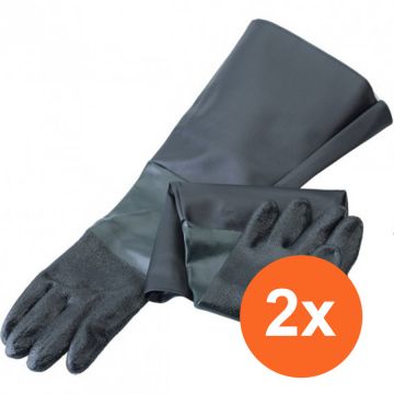 Straalcabine handschoenen - extra groot (2 stuks)