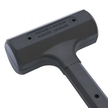 Terugslagvrije rubber hamer 30 mm