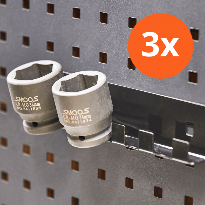 Doppenhouder voor gereedschapswand - 3 stuks
