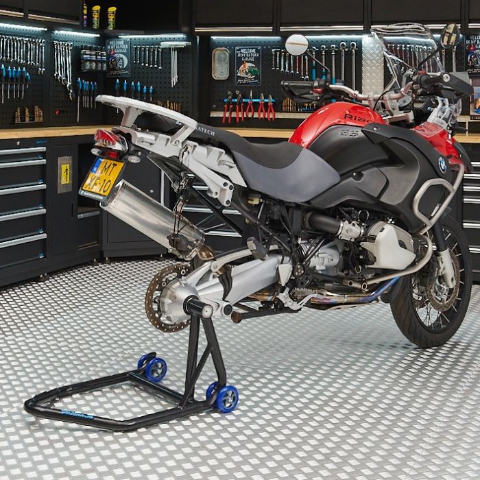 Extra sterke paddockstand enkelzijdige ophanging rechterkant - BMW