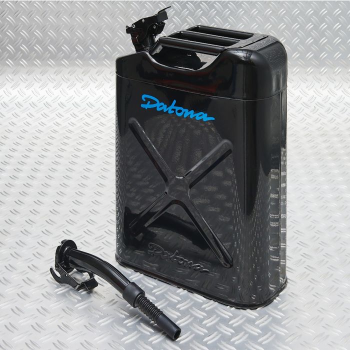 Stalen jerrycan 20 liter + Schenktuit