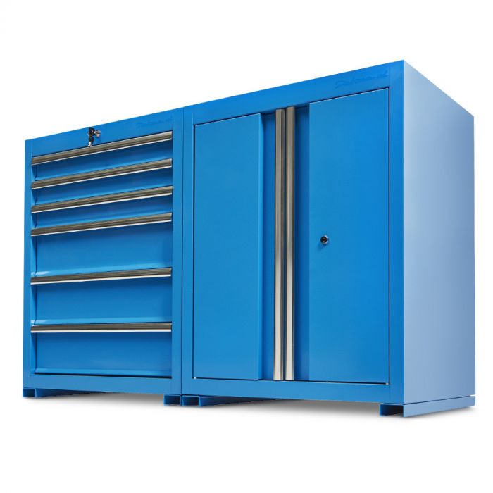 Werkplaatskasten set PRO - blauw