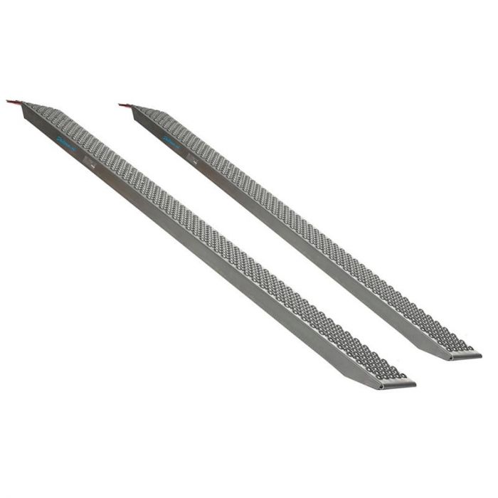 Aluminium oprijplaat - 200 cm - 400 kg - 2 stuks