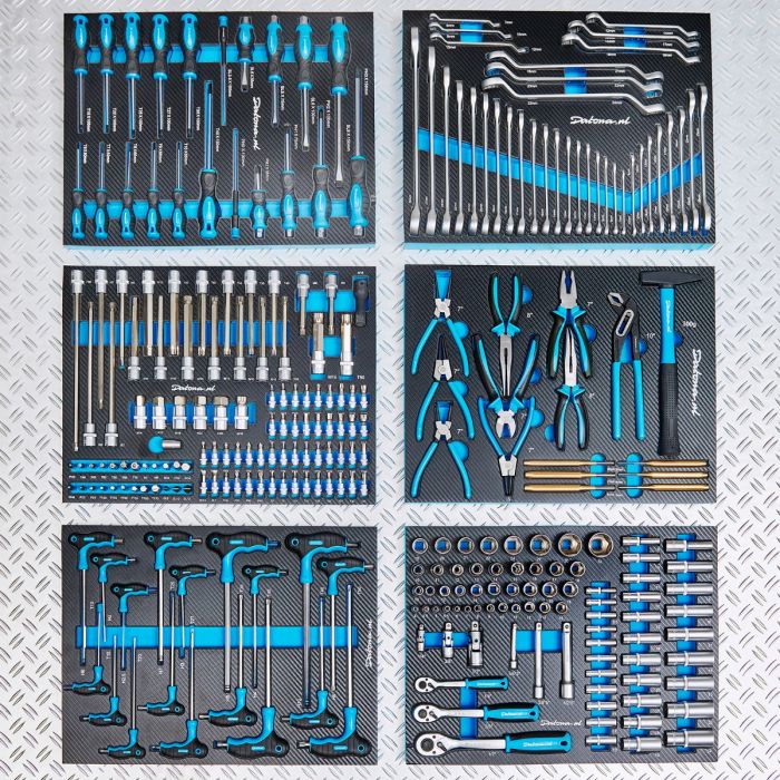 Gereedschapsset 273-delig in softmodules - voor 6 lades