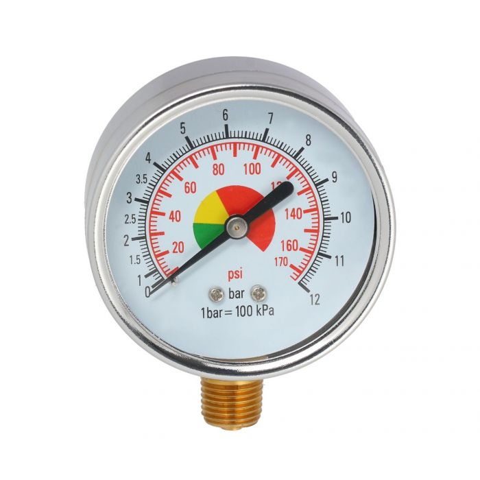 Manometer met 1/4" opname (2 stuks)