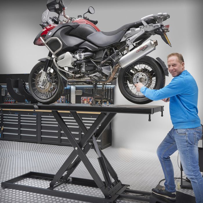 Elektrische motorheftafel 120 cm hoog