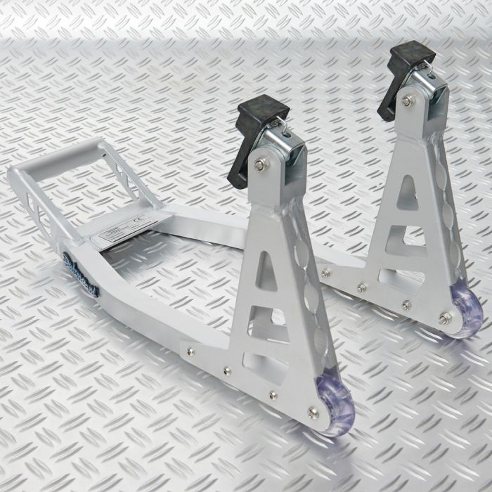 Paddockstand voorwiel - aluminium