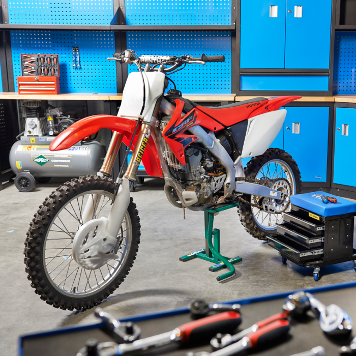 MX-lift voor Kawasaki crossmotoren