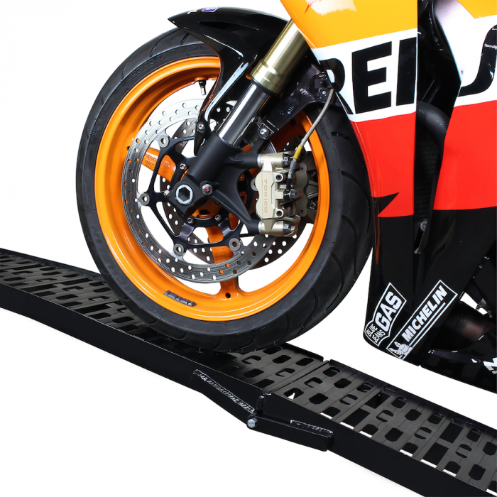 Extra verstevigde oprijplaat voor motoren - 225 cm