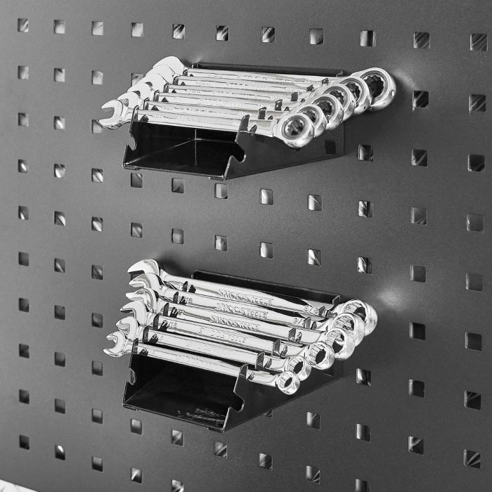 Steek- en ringsleutel houder passend op gatenbord - 2 stuks